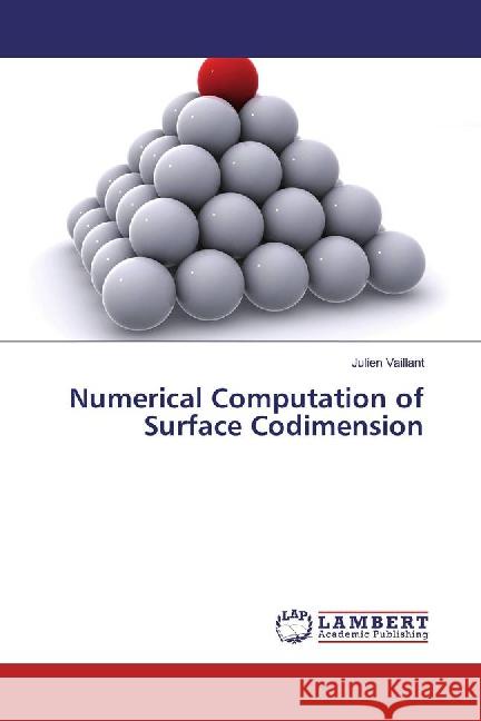 Numerical Computation of Surface Codimension Vaillant, Julien 9783659891113 LAP Lambert Academic Publishing - książka