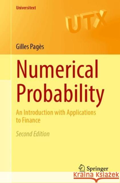 Numerical Probability: An Introduction with Applications to Finance Gilles Pages 9783032100917 Springer - książka
