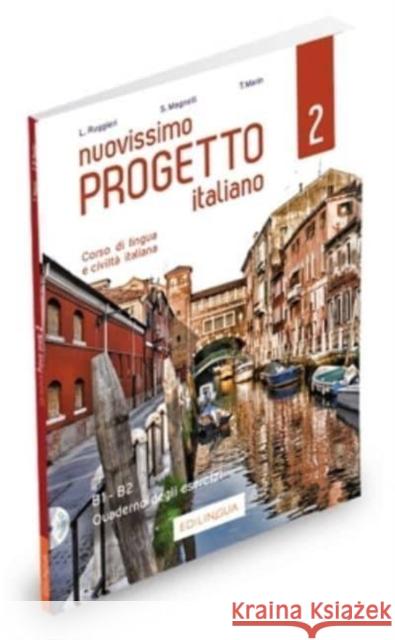 Nuovissimo Progetto italiano 2 + IDEE online code: Quaderno degli esercizi. B1-B2  9788899358884 Edilingua - książka