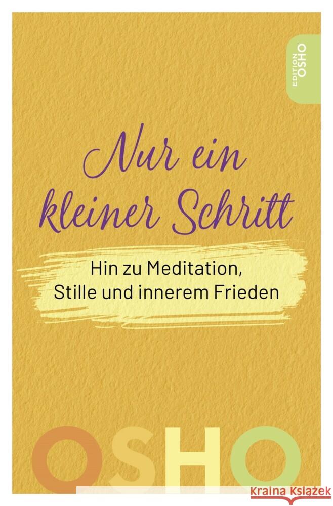 Nur ein kleiner Schritt Osho 9783947508655 Innenwelt Verlag - książka