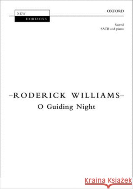 O Guiding Night Roderick Williams   9780193391567 Oxford University Press - książka