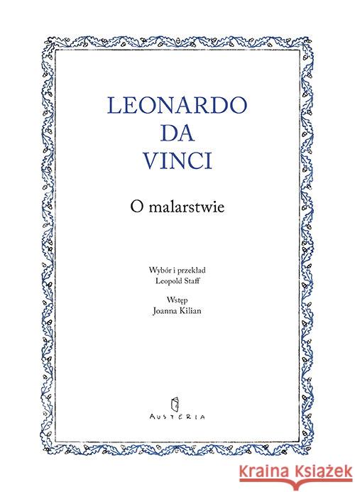 O malarstwie Leonardo Da Vinci 9788378663331 Austeria - książka