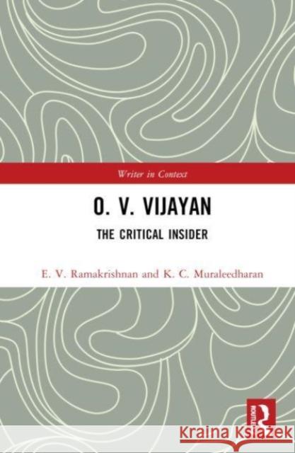 O. V. Vijayan K. C. Muraleedharan 9780367715748 Taylor & Francis Ltd - książka