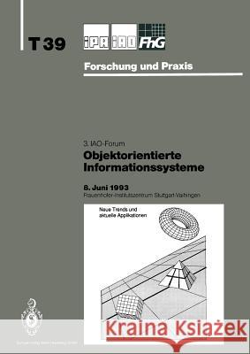 Objektorientierte Informationssysteme H. -J Bullinger 9783540569428 Springer - książka