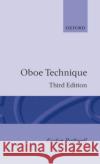 Oboe Technique Evelyn Rothwell 9780193223332 Oxford University Press