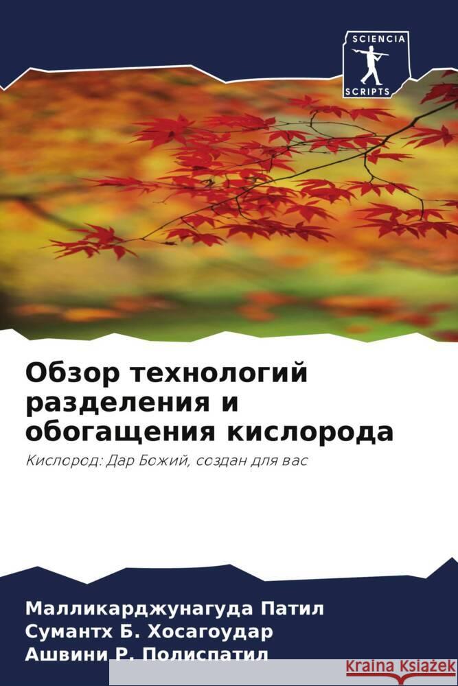 Obzor tehnologij razdeleniq i obogascheniq kisloroda Patil, Mallikardzhunaguda, B. Hosagoudar, Sumanth, R. Polispatil, Ashwini 9786205222010 Sciencia Scripts - książka