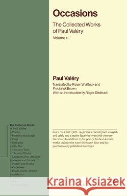 Occasions Paul Valery 9780691293394 Princeton University Press - książka