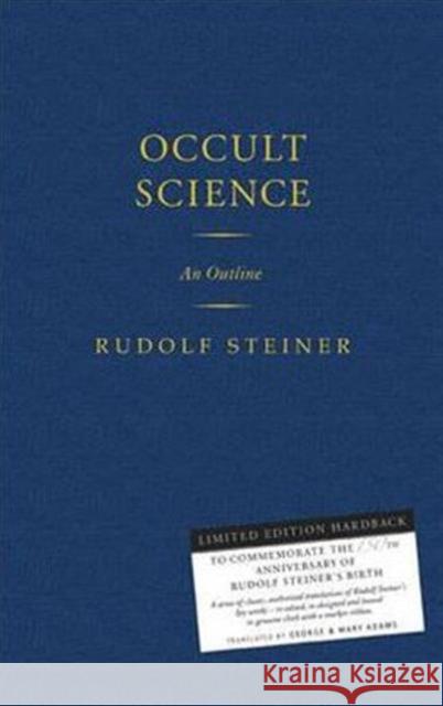Occult Science: An Outline Rudolf Steiner 9781855842595 Rudolf Steiner Press - książka