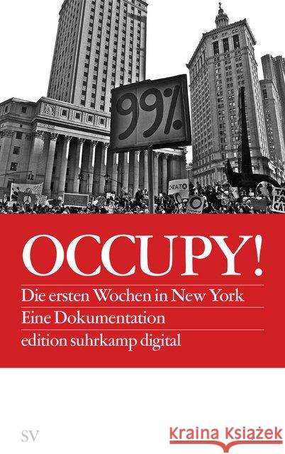 Occupy! : Die ersten Wochen in New York. Eine Dokumentation  9783518062210 Suhrkamp - książka