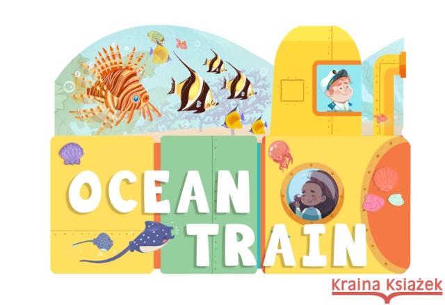 Ocean Train: An Activity Board Book Christopher Robbins 9781641709002 Familius LLC - książka