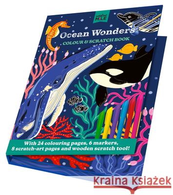 Ocean Wonders Colour and Scratch Book Creative Mile 9781923286658 Five Mile Press Pty Ltd - książka