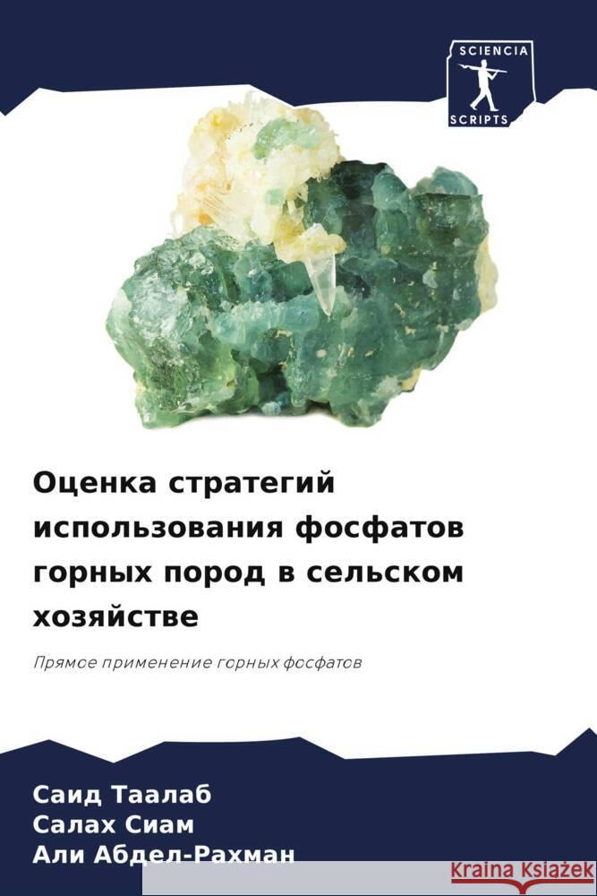 Ocenka strategij ispol'zowaniq fosfatow gornyh porod w sel'skom hozqjstwe Taalab, Said, Siam, Salah, Abdel-Rahman, Ali 9786204616513 Sciencia Scripts - książka