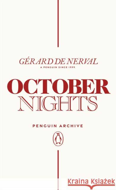 October Nights Gerard de Nerval 9780241747247 Penguin Books Ltd - książka