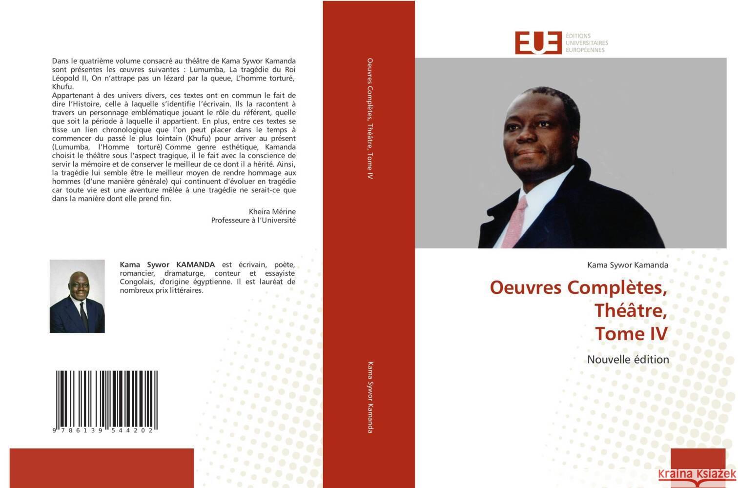 Oeuvres Complètes, Théâtre, Tome IV Kamanda, Kama Sywor 9786139544202 Éditions universitaires européennes - książka