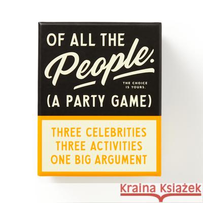 Of All The People Social Game Galison 9780735382879 Galison - książka