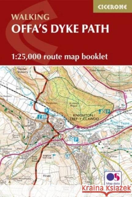Offa's Dyke Map Booklet: 1:25,000 OS Route Mapping  9781852848941 Cicerone Press - książka