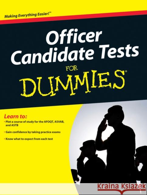 Officer Candidate Tests for Dummies Jane R. Burstein Carolyn C. Wheater Richard Dahoney 9780470598764  - książka