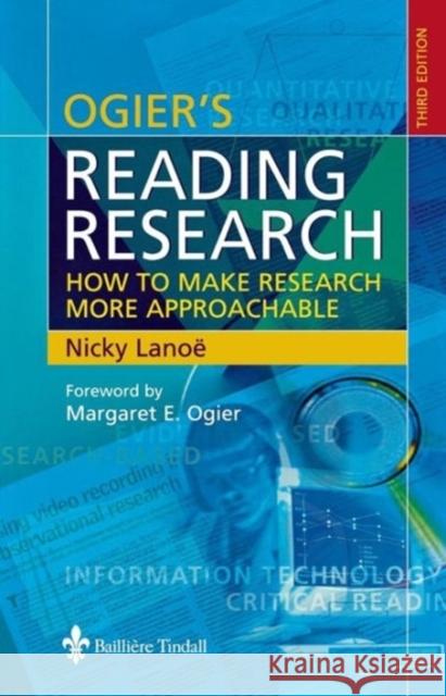 Ogier's Reading Research Nicky Lanoe 9780702026706 Bailliere Tindall - książka
