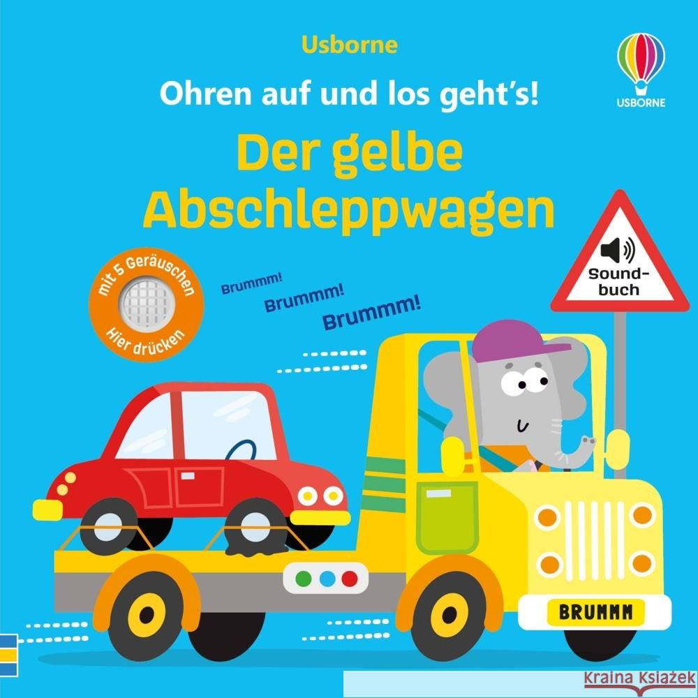 Ohren auf und los geht's! Der gelbe Abschleppwagen Taplin, Sam 9781035704439 Usborne Verlag - książka