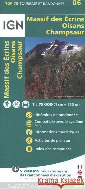 Oisans Champsaur - Massif Ecrins: 2015  9782758532705 Institut Geographique National - książka