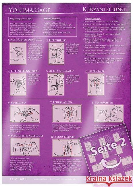 Yonimassage Kurzanleitung - 23 Massage-Techniken für die Tantramassage und mehr Genuss beim Sex - Praktische Schnellübersicht und Spickzettel - : Ideal für die erotische Massage und Genitalmassage - M