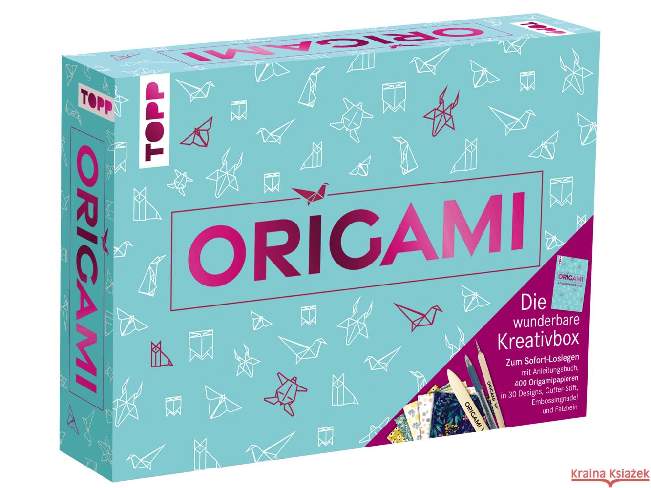 Origami - Die wunderbare Kreativbox. Mit Anleitungsbuch und Material