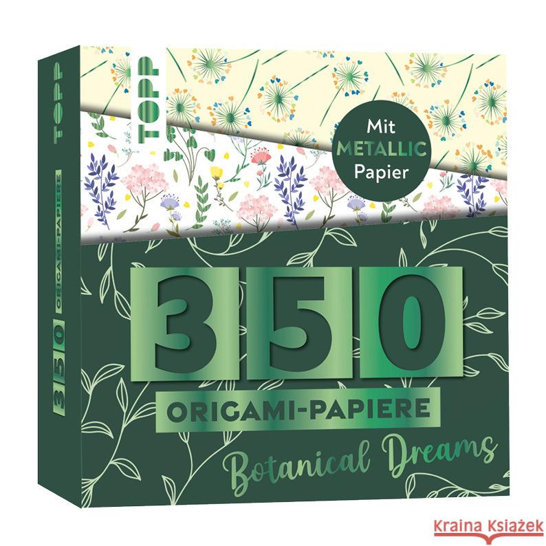 350 Origami-Block Florale Motive