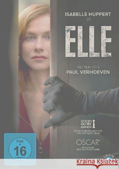 Elle, 1 DVD : Ausgezeichnet mit dem Golden Globe 2016 für den Bestem fremdsprachigen Film und Beste Hauptdarstellerin (Isabelle Huppert). Frankreich/Belgien/Deutschland