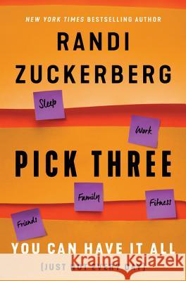 Pick Three : You Can Have It All (Just Not Every Day). Sleep. Work. Friends. Family. Fitness