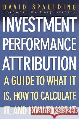 Investment Performance Attribution