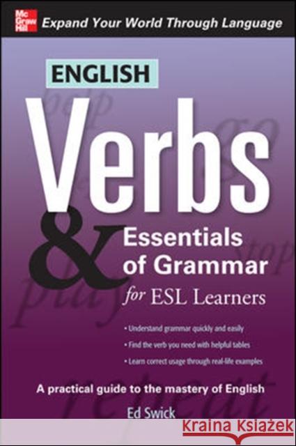 English Verbs & Essentials of Grammar for ESL Learners