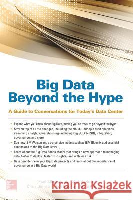 Big Data Beyond the Hype: A Guide to Conversations for Today's Data Center