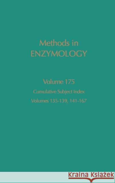 Cumulative Subject Index, Volumes 135-139, 141-167: Volume 175