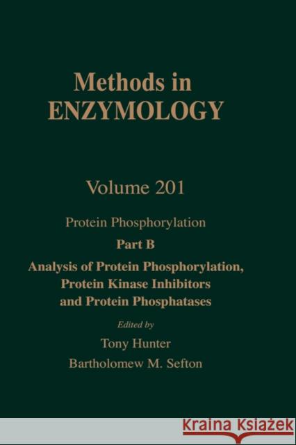 Protein Phosphorylation, Part B: Analysis of Protein Phosphorylation, Protein Kinase Inhibitors, and Protein Phosphatases Volume 201