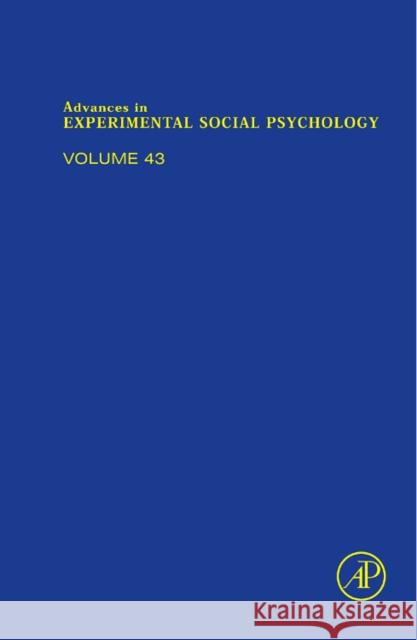 Advances in Experimental Social Psychology