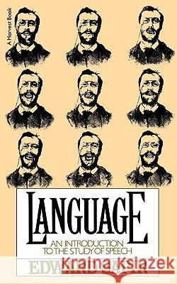 Language: Intro to Study of Speech