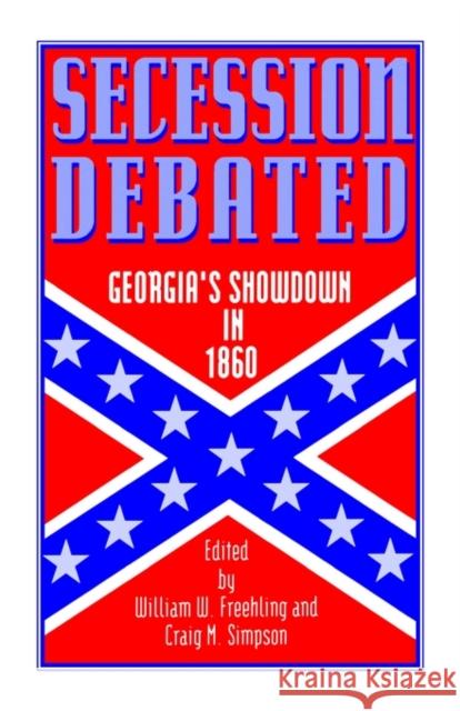 Secession Debated: Georgia's Showdown in 1860