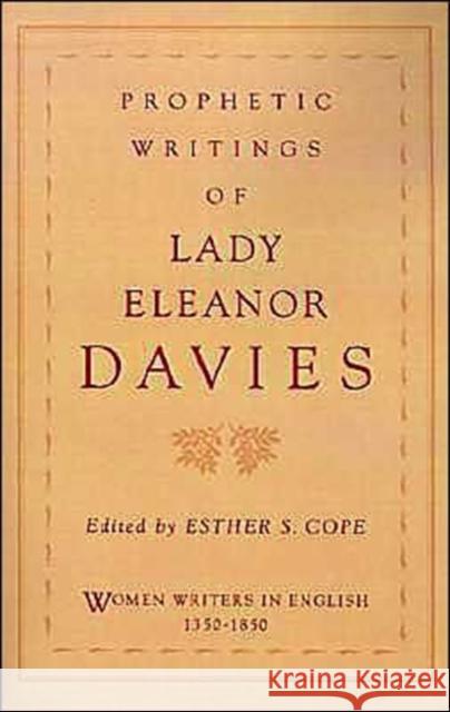 Prophetic Writings of Lady Eleanor Davies