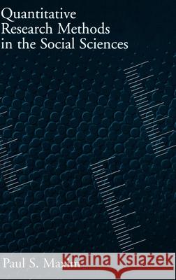 Quantitative Research Methods in the Social Sciences