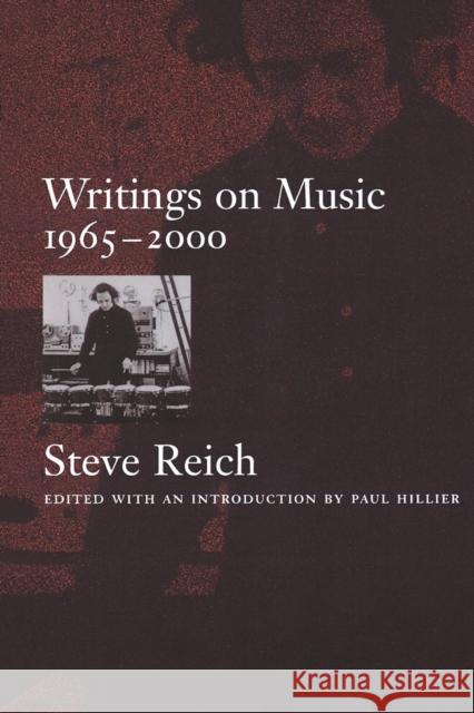 Writings on Music, 1965-2000