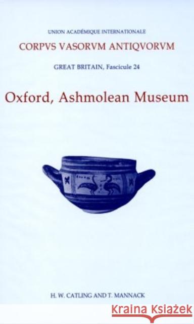 Corpus Vasorum Antiquorum, Great Britain Fascicule 24, Oxford Ashmolean Museum, Fascicule 4