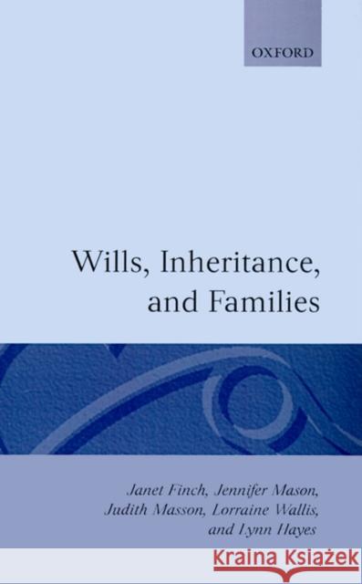 Wills, Inheritance, and Families