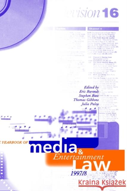 The Yearbook of Media and Entertainment Law: Volume III: 1997/98