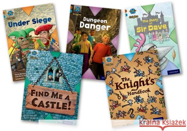 Project X Origins: Brown Book Band, Oxford Level 9: Knights and Castles: Mixed Pack of 5