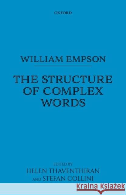 William Empson: The Structure of Complex Words