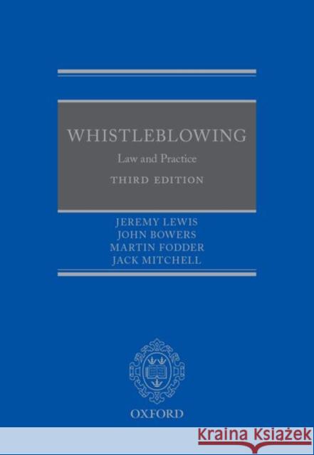 Whistleblowing: Law & Practice