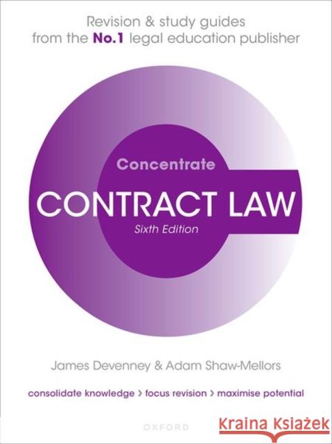 Contract Law Concentrate: Law Revision and Study Guide
