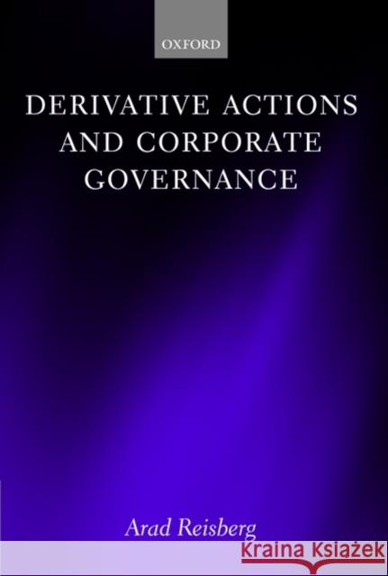 Derivative Actions and Corporate Governance