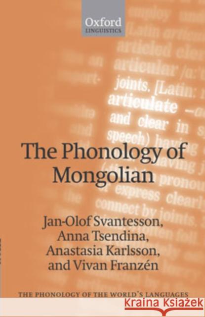 The Phonology of Mongolian