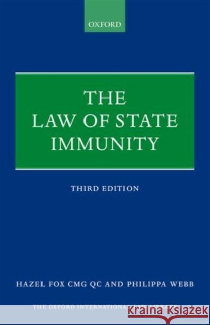 The Law of State Immunity